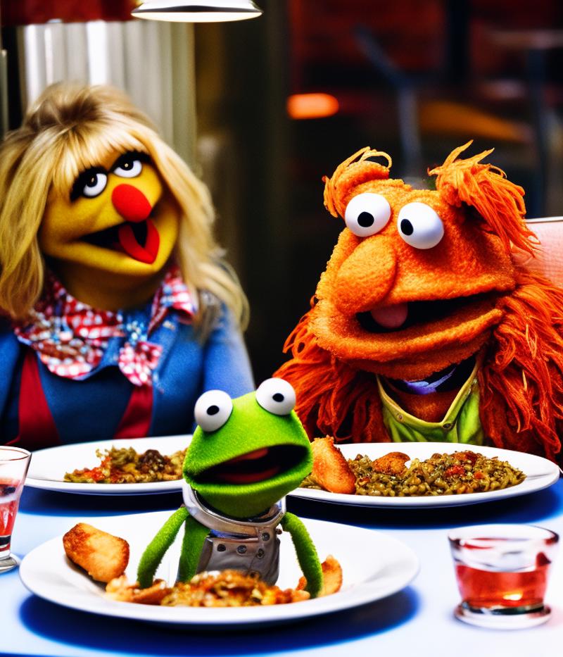 00564-3898371140-two muppets eating at a diner, hyper detailed, studio quality, [CHV3CDiner,__.10] perfect composition, Professional, masterpiece.png